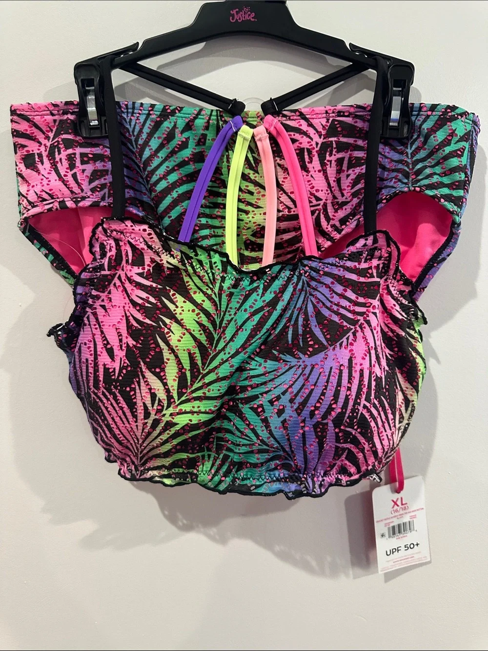 Girls Two Piece Crochet Bikini Swimsuit Size XL 16/18